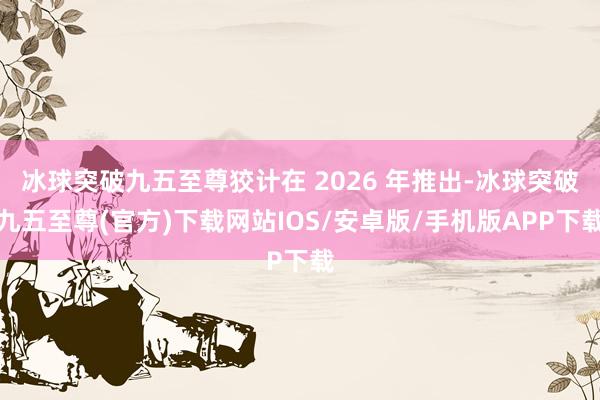 冰球突破九五至尊狡计在 2026 年推出-冰球突破九五至尊(官方)下载网站IOS/安卓版/手机版APP下载