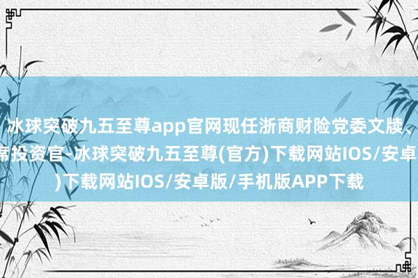 冰球突破九五至尊app官网现任浙商财险党委文牍、总司理、董事、首席投资官-冰球突破九五至尊(官方)下载网站IOS/安卓版/手机版APP下载