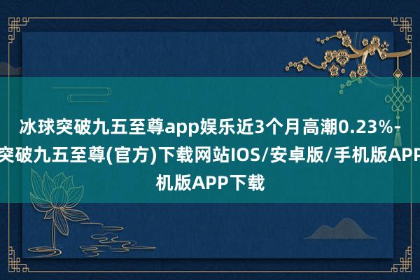 冰球突破九五至尊app娱乐近3个月高潮0.23%-冰球突破九五至尊(官方)下载网站IOS/安卓版/手机版APP下载