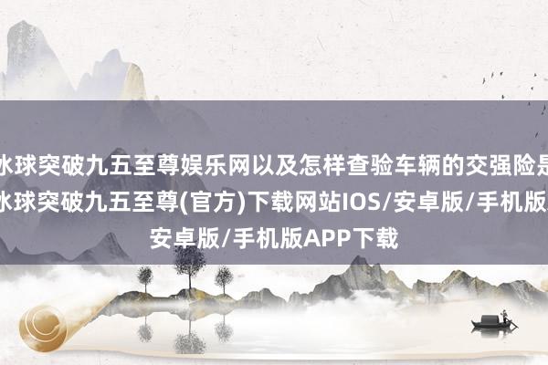 冰球突破九五至尊娱乐网以及怎样查验车辆的交强险是否在保-冰球突破九五至尊(官方)下载网站IOS/安卓版/手机版APP下载