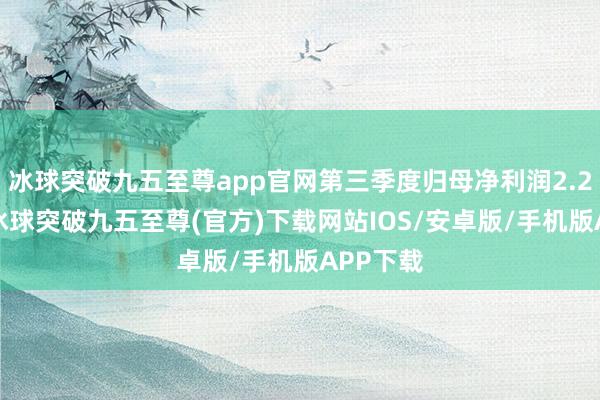 冰球突破九五至尊app官网第三季度归母净利润2.21亿元-冰球突破九五至尊(官方)下载网站IOS/安卓版/手机版APP下载